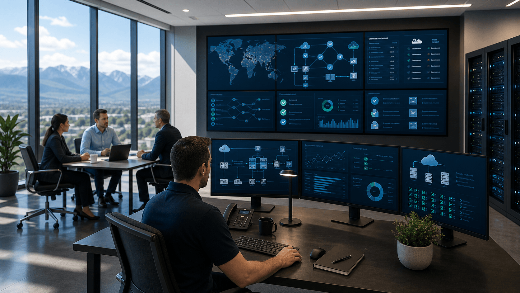 Resilience operations workspace with infrastructure visibility and continuity planning
